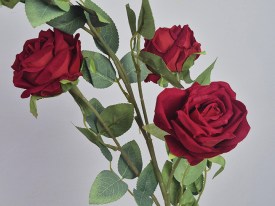 Vara 5 rosas flores artificiales 0225